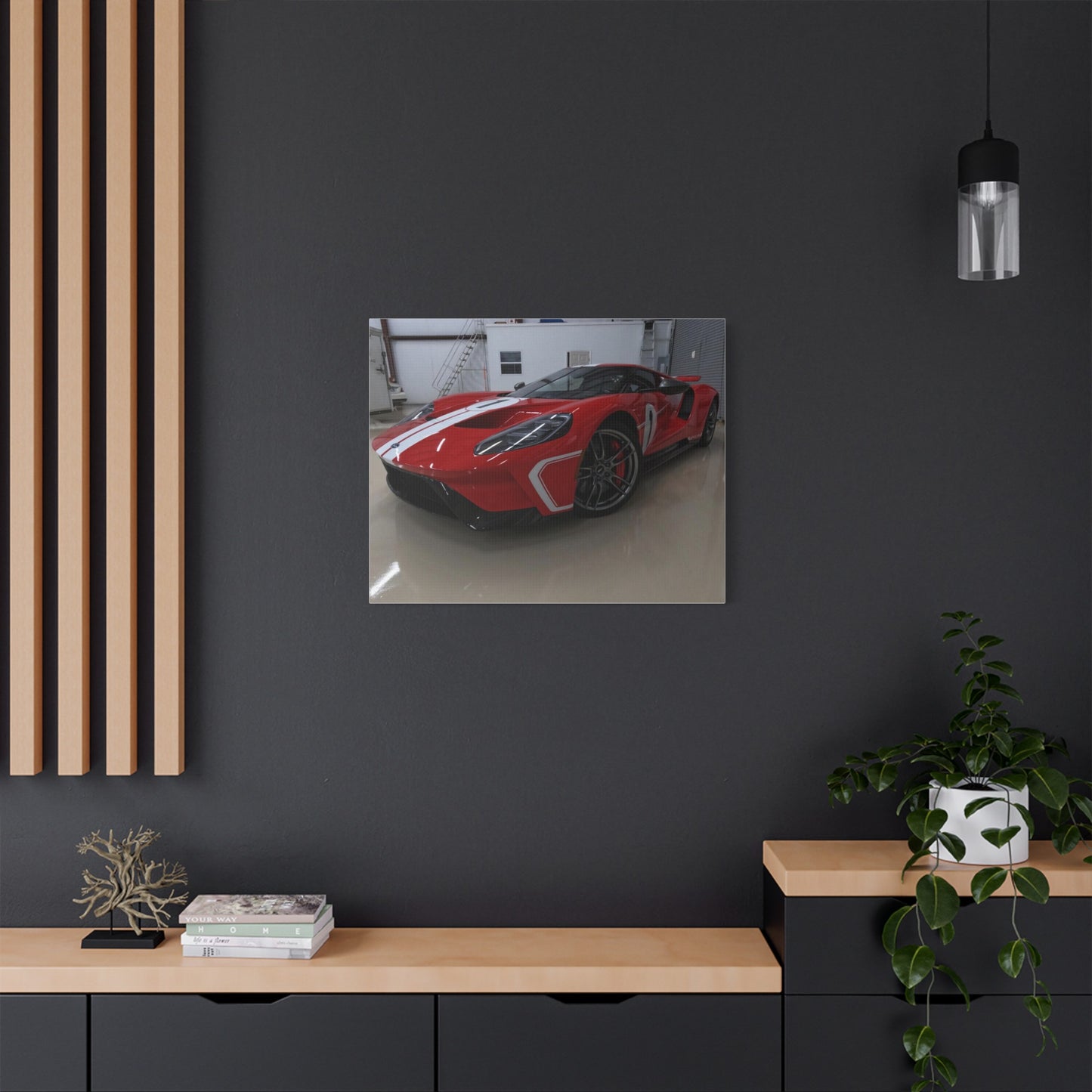 EXQUISITEMAD GT Car Wall Art Satin Canvas, Stretched