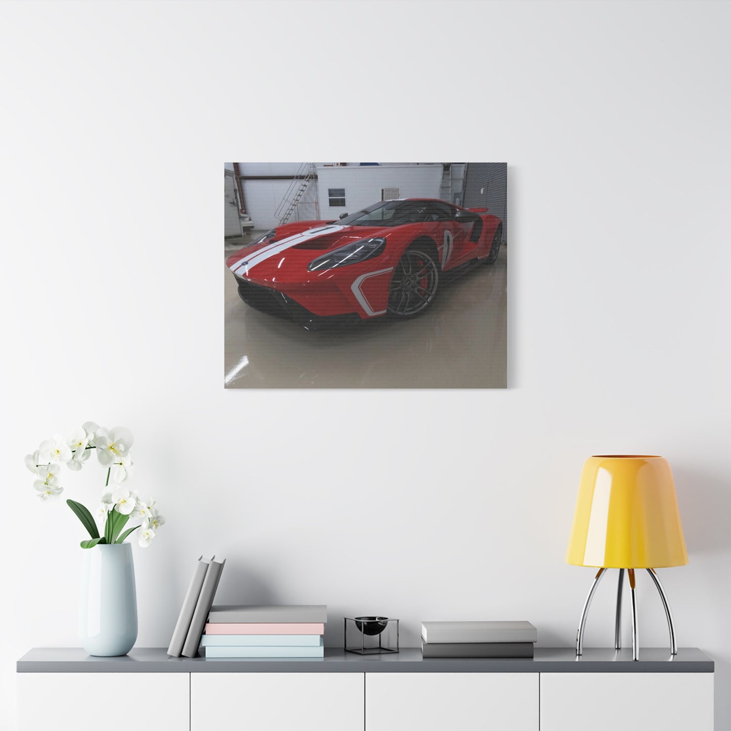 EXQUISITEMAD GT Car Wall Art Satin Canvas, Stretched