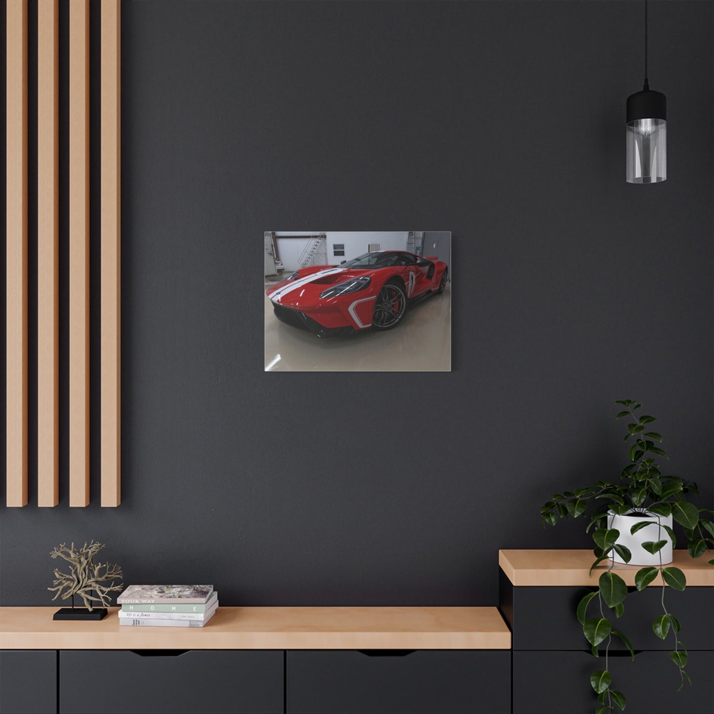 EXQUISITEMAD GT Car Wall Art Satin Canvas, Stretched