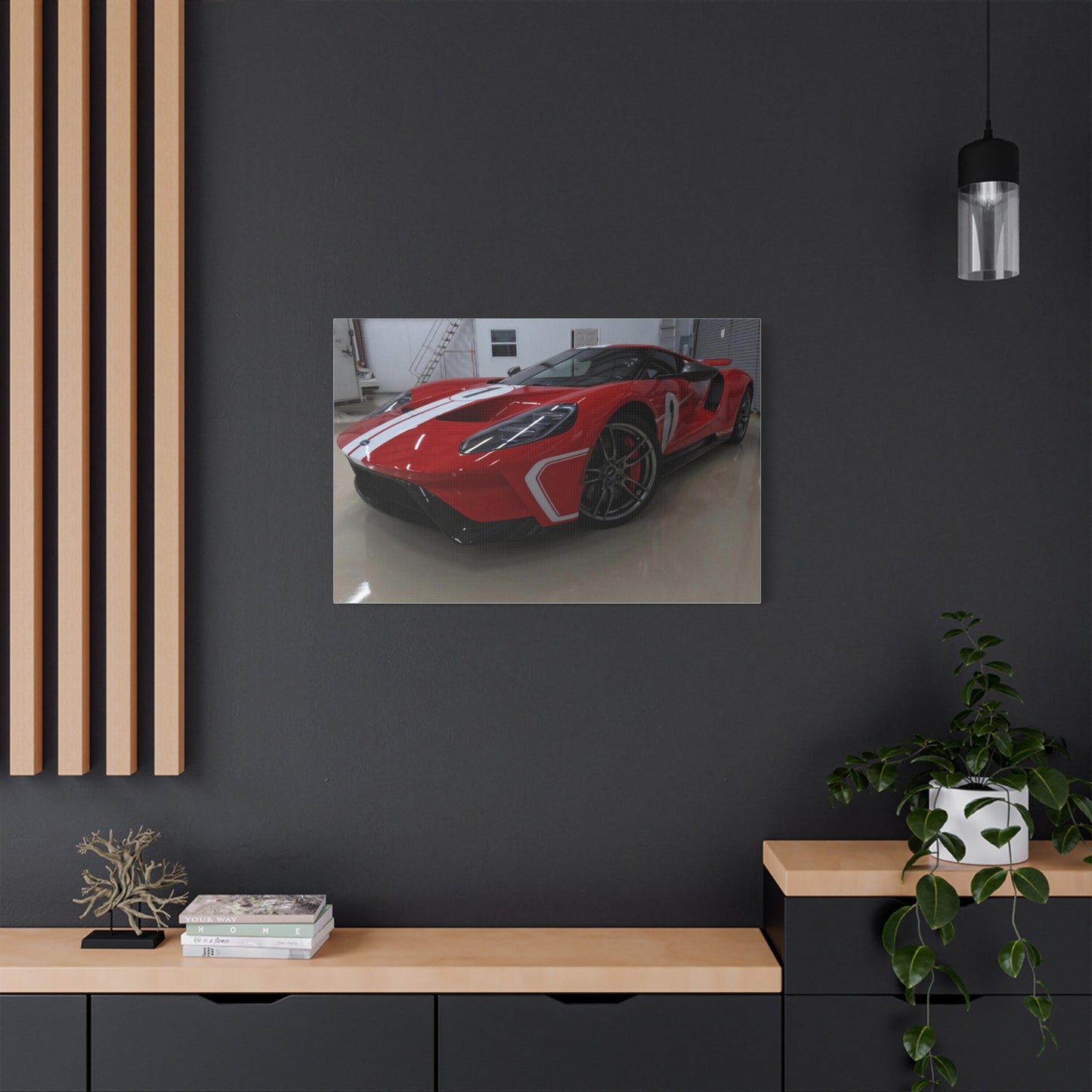 EXQUISITEMAD GT Car Wall Art Satin Canvas, Stretched