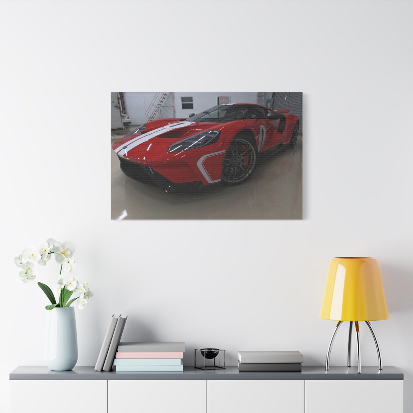 EXQUISITEMAD GT Car Wall Art Satin Canvas, Stretched