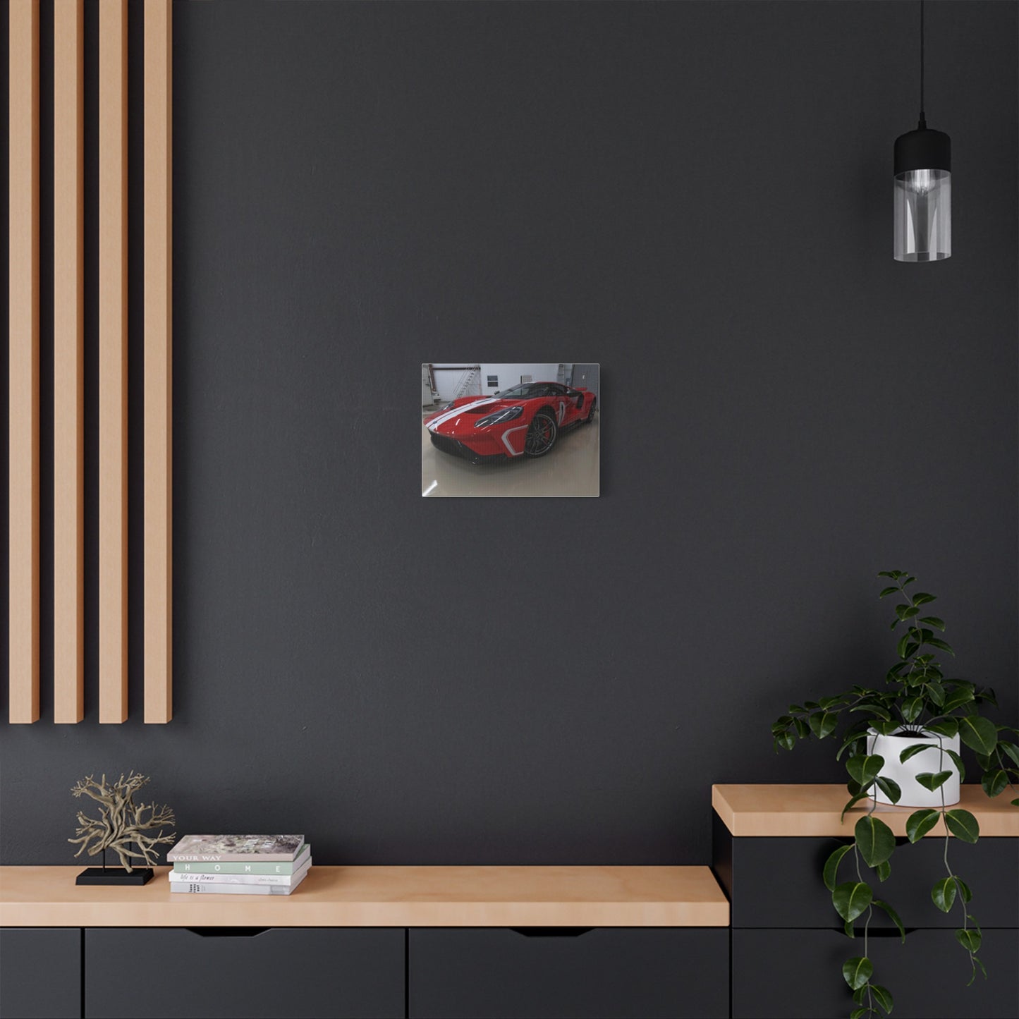 EXQUISITEMAD GT Car Wall Art Satin Canvas, Stretched