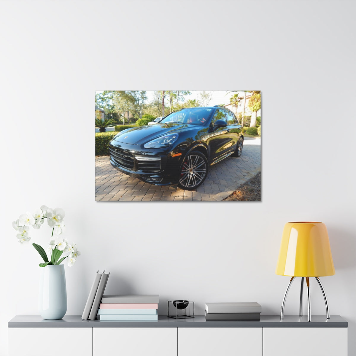 EXQUISITEMAD Porsche Satin Canvas, Stretched