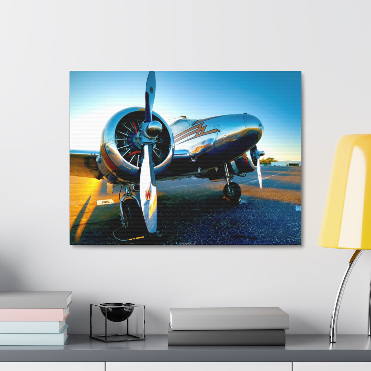 EXQUISITEMAD Signature Airplane Wall Art Canvass