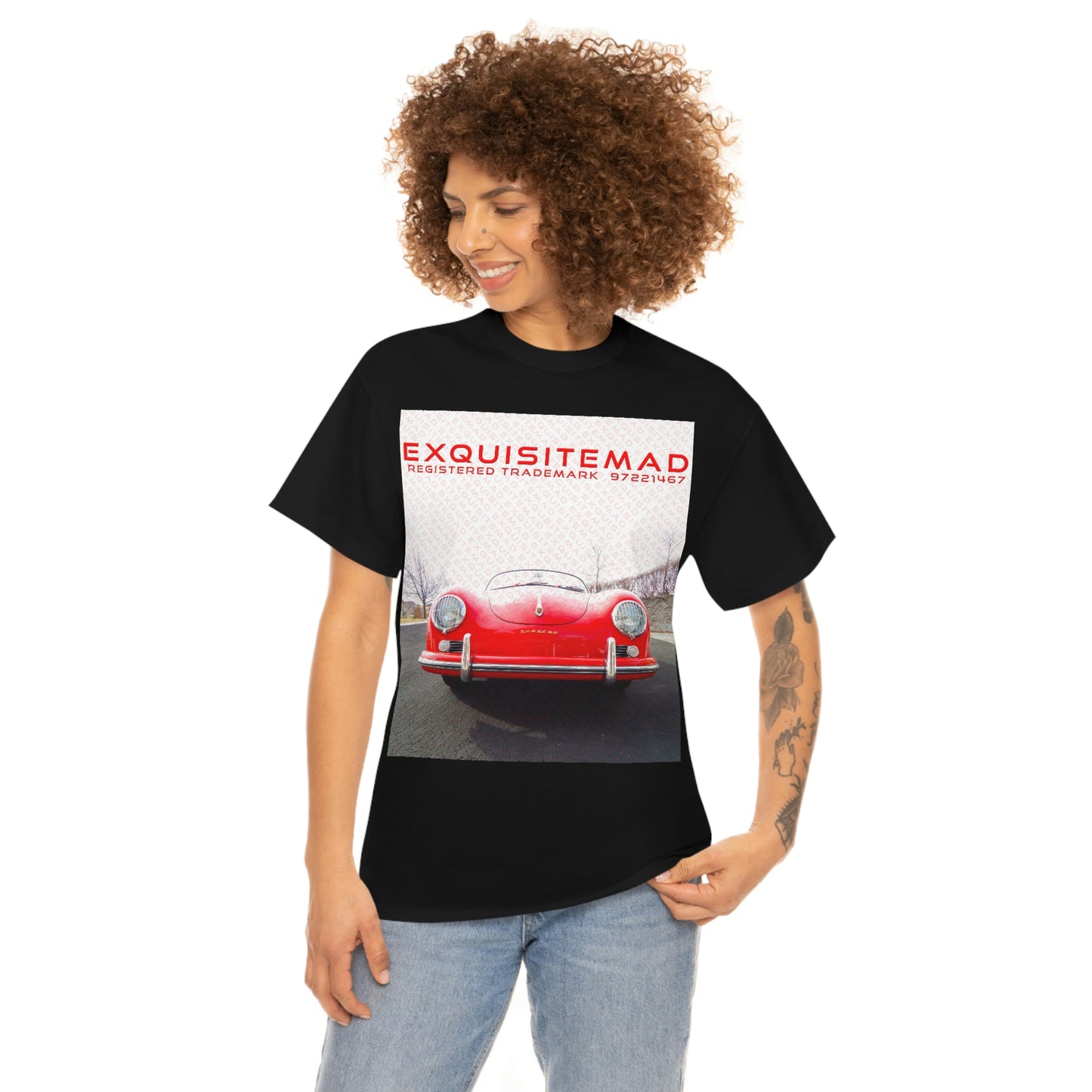 EXQUISITEMAD  Trademark - Classic Porsche Speedster T-Shirt Unisex Heavy Cotton Tee