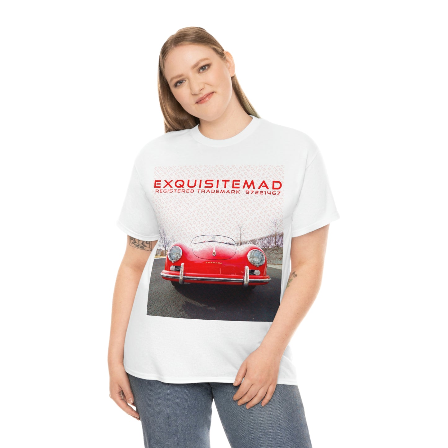 EXQUISITEMAD  Trademark - Classic Porsche Speedster T-Shirt Unisex Heavy Cotton Tee