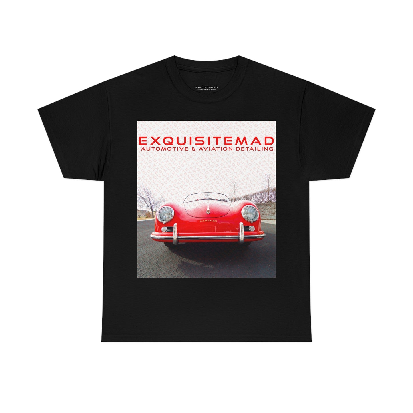 EXQUISITEMAD auto & aviation detailing logo overlay shirt Unisex Heavy Cotton Tee