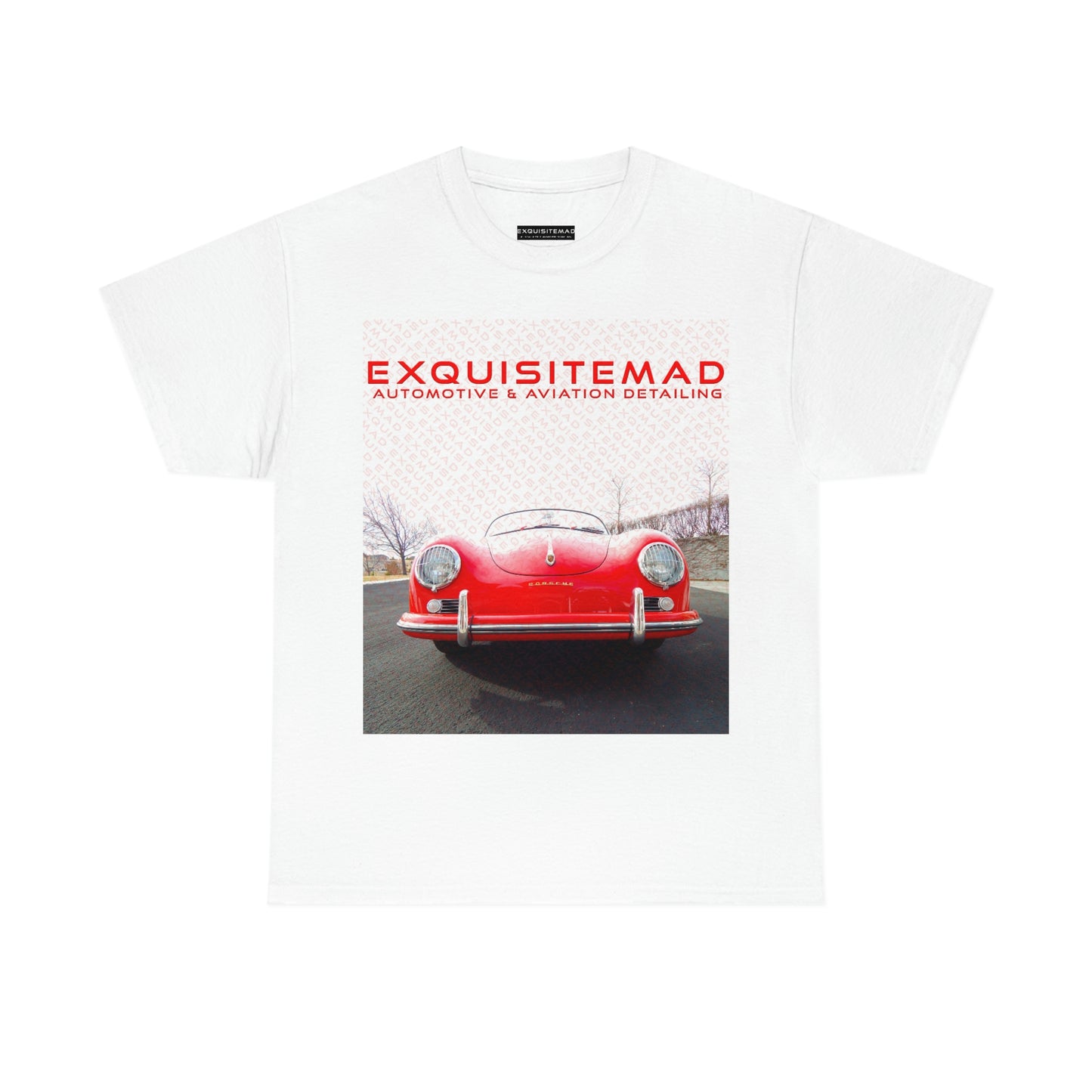 EXQUISITEMAD auto & aviation detailing logo overlay shirt Unisex Heavy Cotton Tee