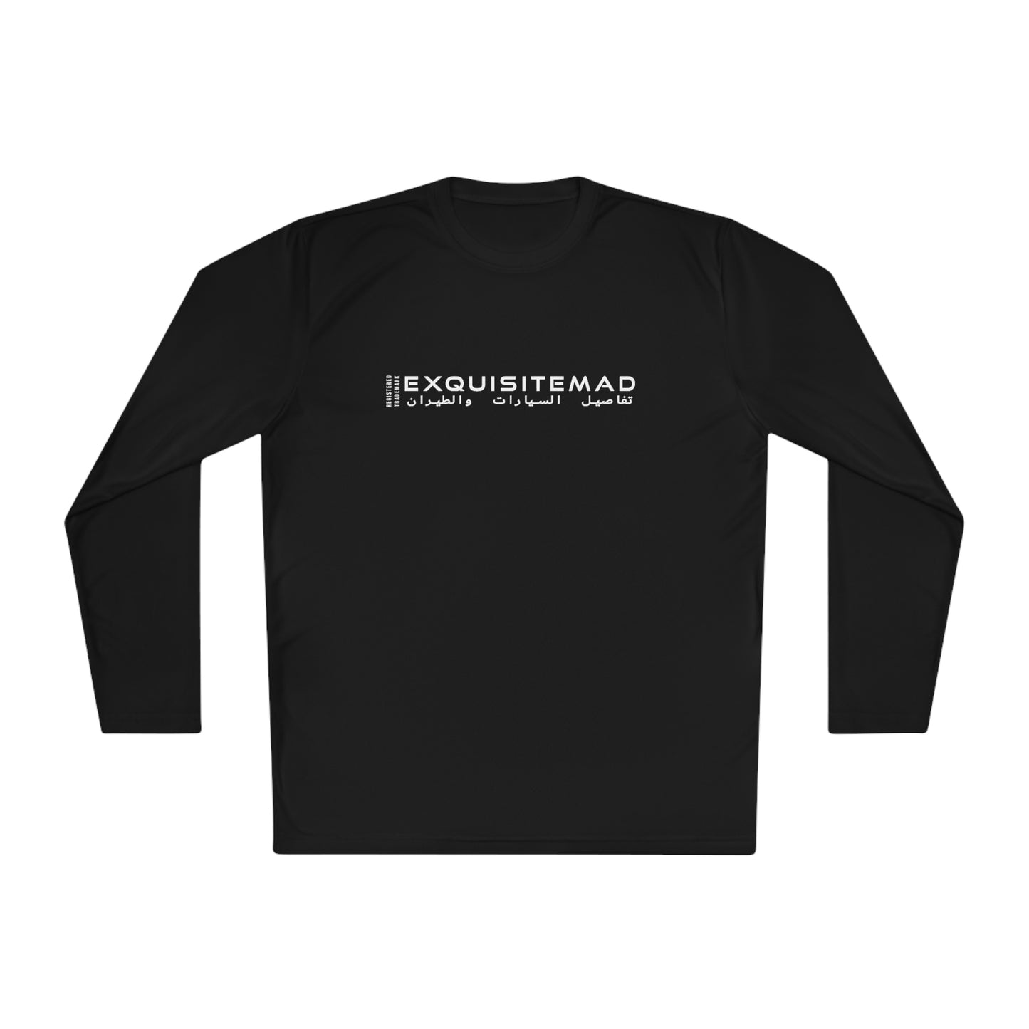 EXQUISITEMAD ARABIC LOGO trademark Unisex Lightweight Long Sleeve Tee