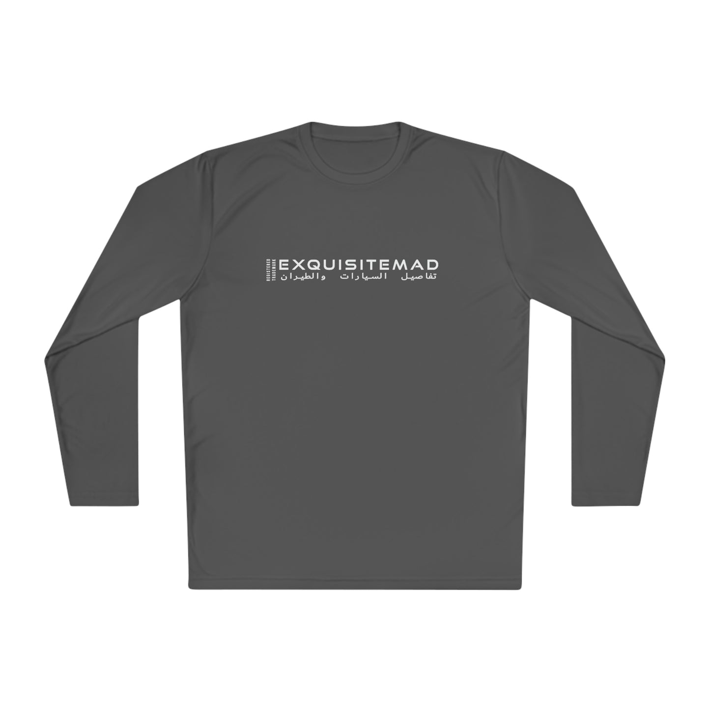 EXQUISITEMAD ARABIC LOGO trademark Unisex Lightweight Long Sleeve Tee