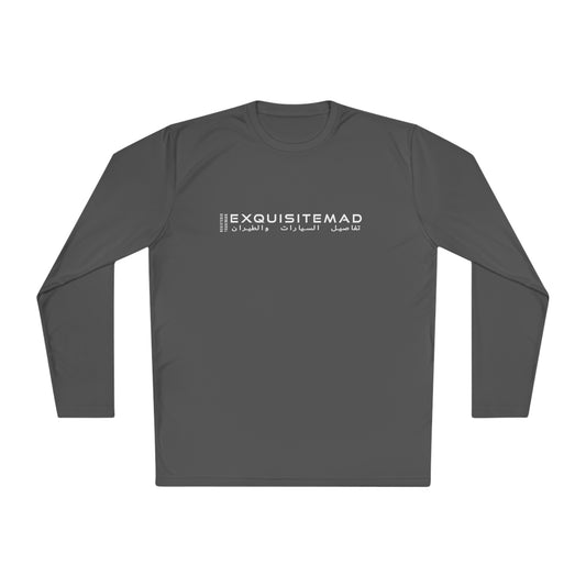 EXQUISITEMAD ARABIC LOGO trademark Unisex Lightweight Long Sleeve Tee